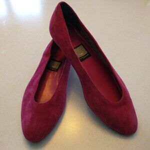 NINA PINK SUEDE BALLET FLATS SIZE 8.5N